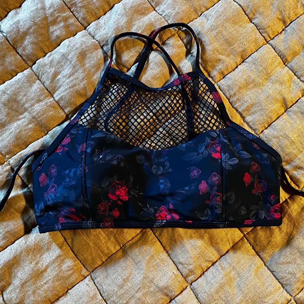 Dark Floral Bikini Top from Midnight Hour